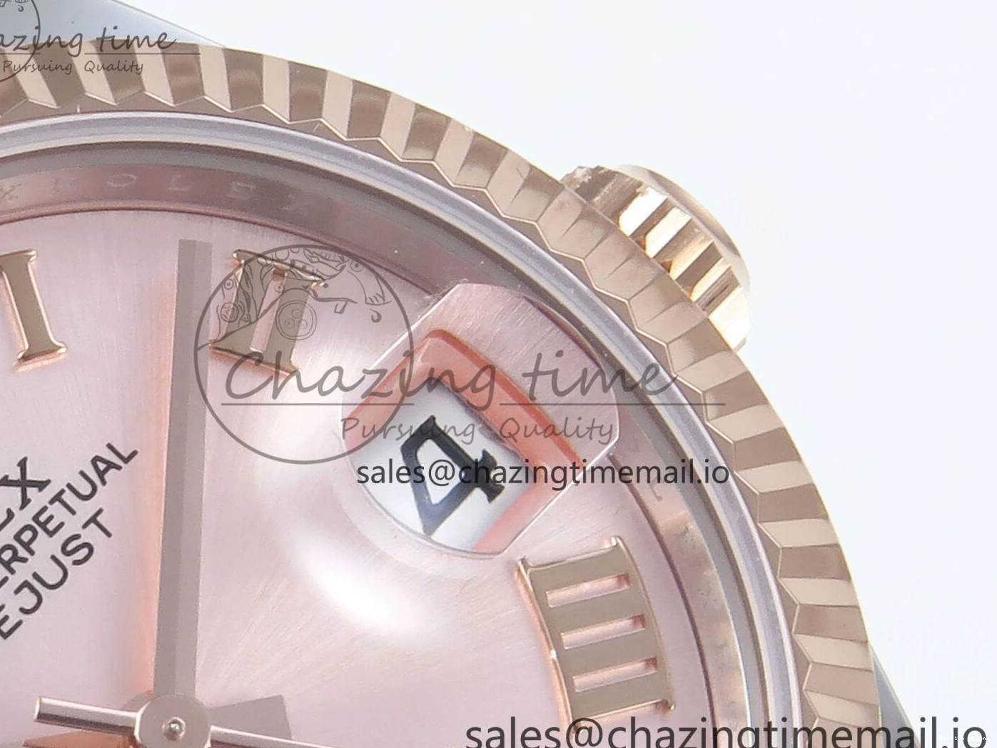 0117 Packable DateJust 31 278271 ARF 1:1 Best Edition 904L Steel RG Roman Dial on SS RG Oyster Bracelet ETA 524